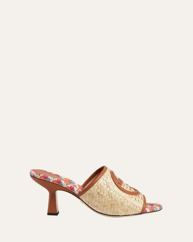 Mabel Raffia Slide Sandals